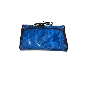 Ulta Makeup Toiletries Blue Floral Hanging Travel Bag